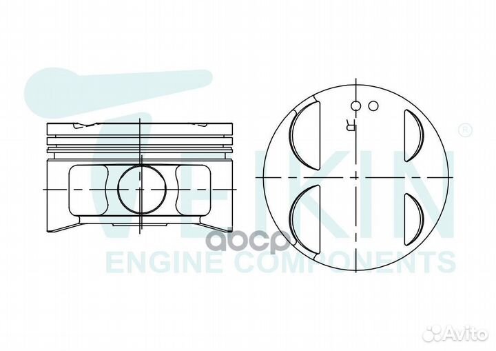 Поршни (к-т 6 шт) toyota camry/windom 1MZ-FE 97