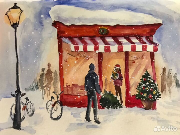 Акварельная иллюстрация