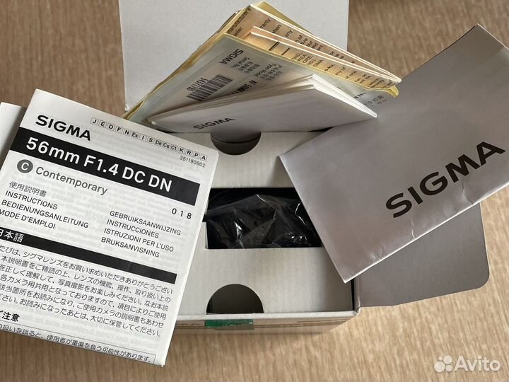 Объектив Sigma 56 mm F1.4 для Canon EF-M mount