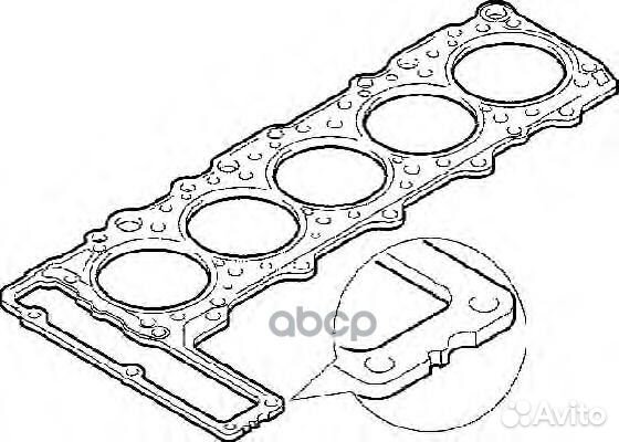 Прокладка гбц металлическая LCV 913864 Elring