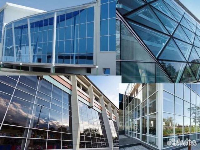 Витражи, алюминиевые окна, двери