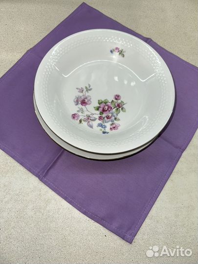 Тарелка фарворовая немецкая ГДР