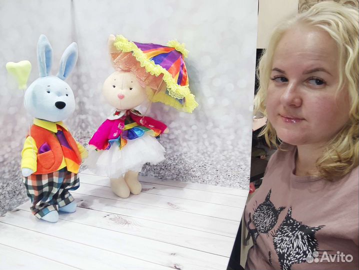 Мягкая игрушка заяц новый