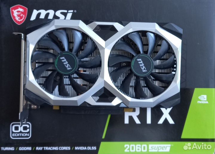 Видеокарта RTX 2060 Super MSI 8 gb
