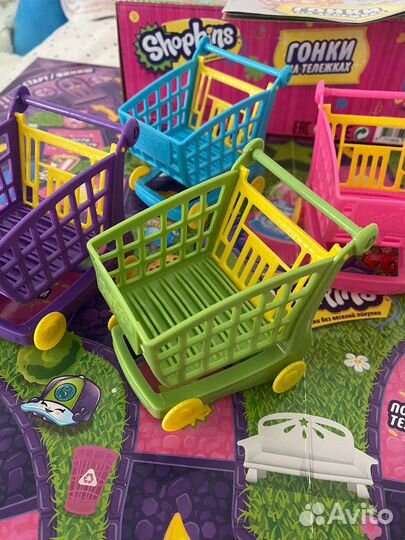 Настольная игра shopkins гонки на тележках