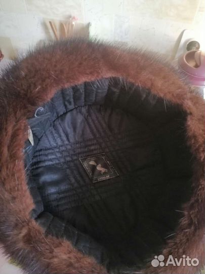 Норковая шапка мужская ушанка