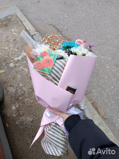 Букет из Хризантемы. Сборный