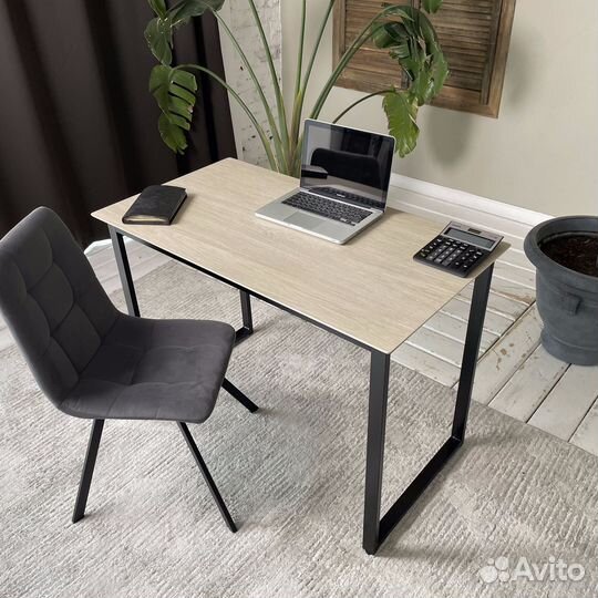 Письменный стол Лофт из Керамогранита. Дуб 110*60