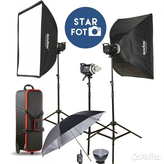 Студийное оборудование Godox MS300-D, комплект