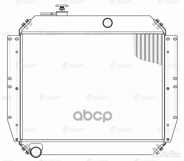 Радиатор охл. LRc 0630 luzar