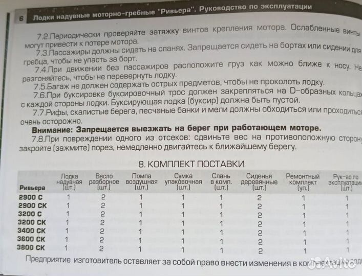 Надувная лодка пвх Ривьера 3200ск