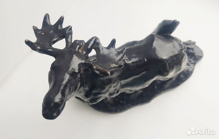 Статуэтка лось СССР из чугуна