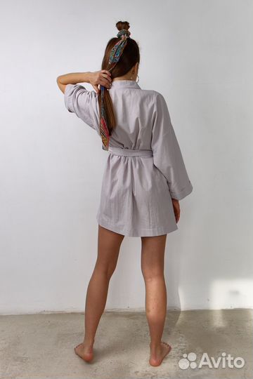 Халат-кимоно из хлопка