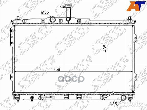 Радиатор Hyundai H1 07-22 / Starex 07-17 HY0013-07