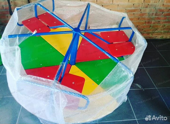 Детская горка, карусель, балансир G3728