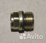 Фитинг прямой д. 6*М16*1,5 наружн. латунь прямой