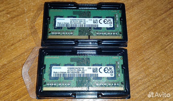 Оперативная память для ноутбука Samsung DDR4 4GB