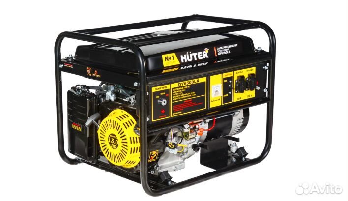 Портативный бензогенератор huter DY6500LX