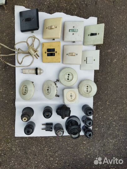 Розетки, выключатели, патроны. СССР