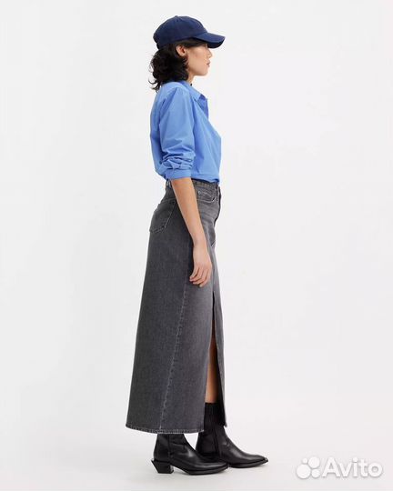 Юбка Levis Ankle Column Skirt, Black