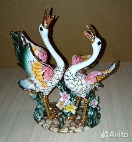 Статуэтка "Журавли", китайский фарфор. Винтаж купить в Королеве | Хобби ...