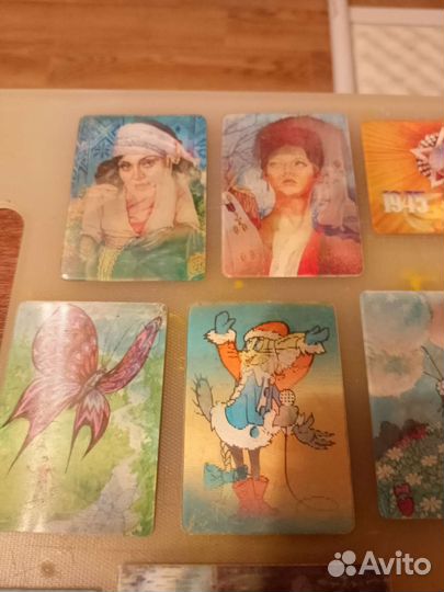 Открытки и календари голограмные