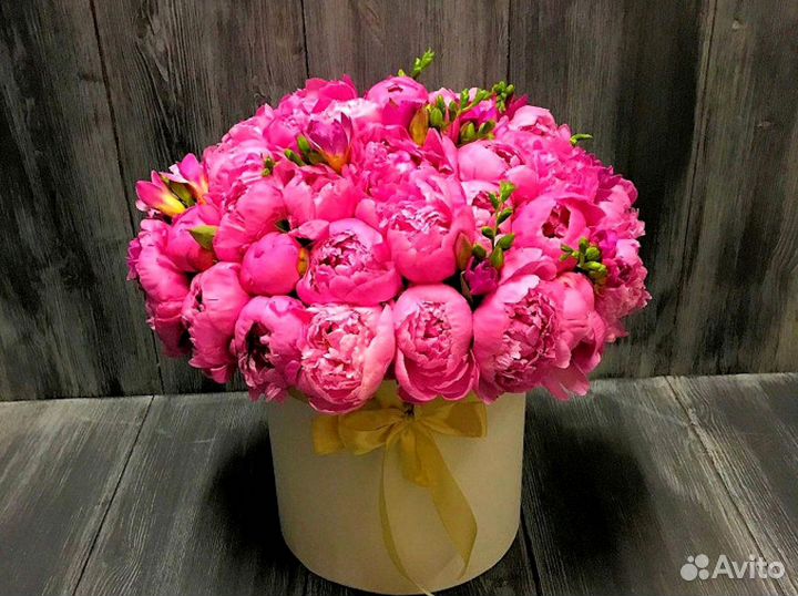 Букет из 21 пиона