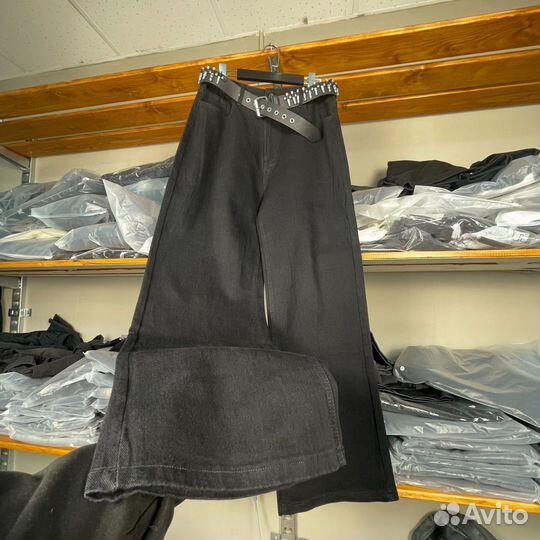 Широкие Джинсы Balenciaga Vetments black на руках