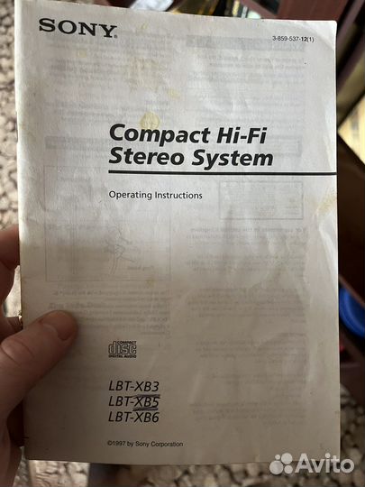 Музыкальный центр sony lbt-xb5