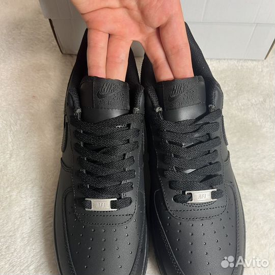 Кроссовки Nike air force 1 black оригинал качество