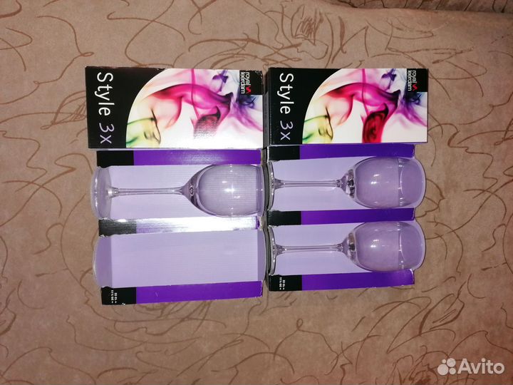 Набор бокалов 5 шт, новый