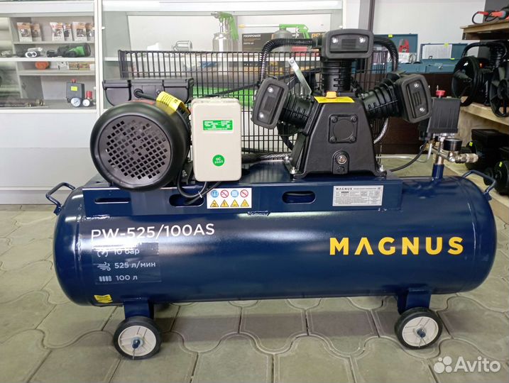 Компрессор воздушный Magnus PW-525/100аs