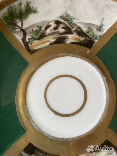 Тарелка с пейзажем. Limoges. Франция 1900-1920е