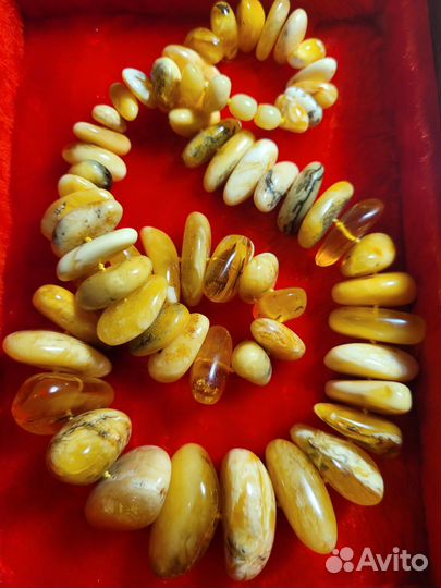 Бусы балтийский янтарь 138 грамм