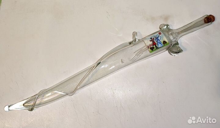 Бутылка-сабля из-под коньяка