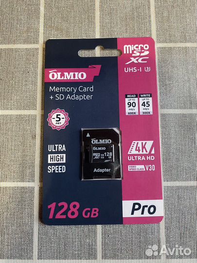 Карта памяти microsdxc 128 gb
