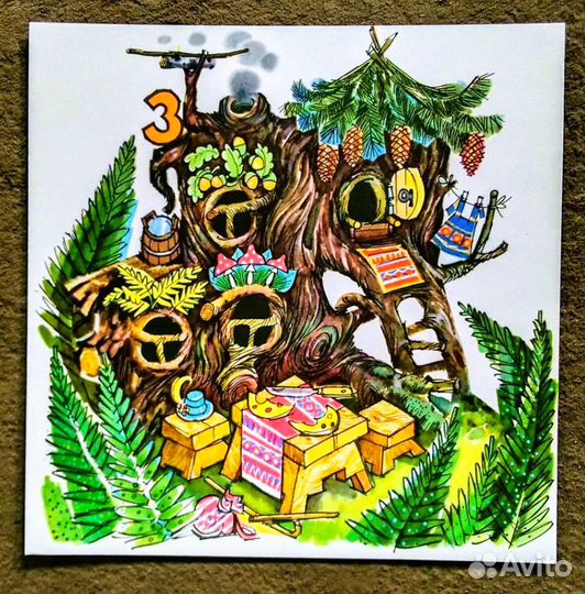 Детские настольные игры СССР Домики Сказки Лото бо