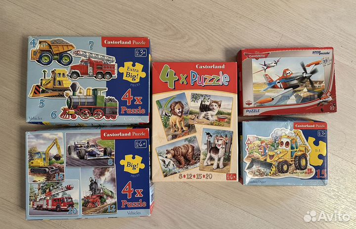 Пазлы детские от 1,5 лет