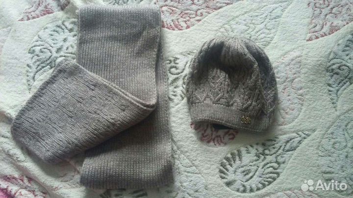 Комплект, берет и шарф