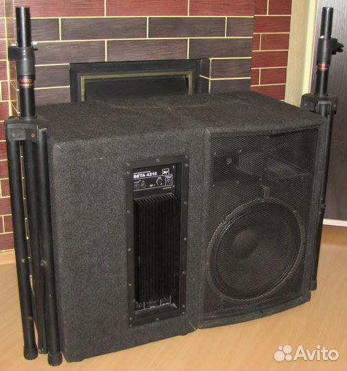 Колонки активные Park 1200W 2шт Pro-4215 Штативы