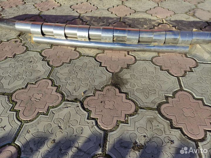 Передняя хромированная губа на ленд круйзер