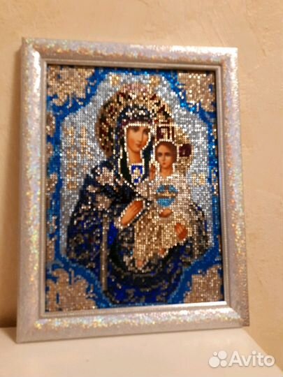 Картина в стиле алмазной вышивки