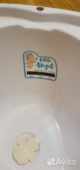 Детская ванночка со сливом и термометром