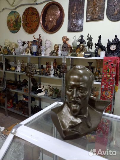 Бюст Дзержинского.металл.20см