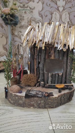 Поделки для садика, осень из натур матерьяла