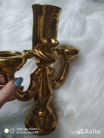 Сказочный подсвечник Люмьер новый 27 см