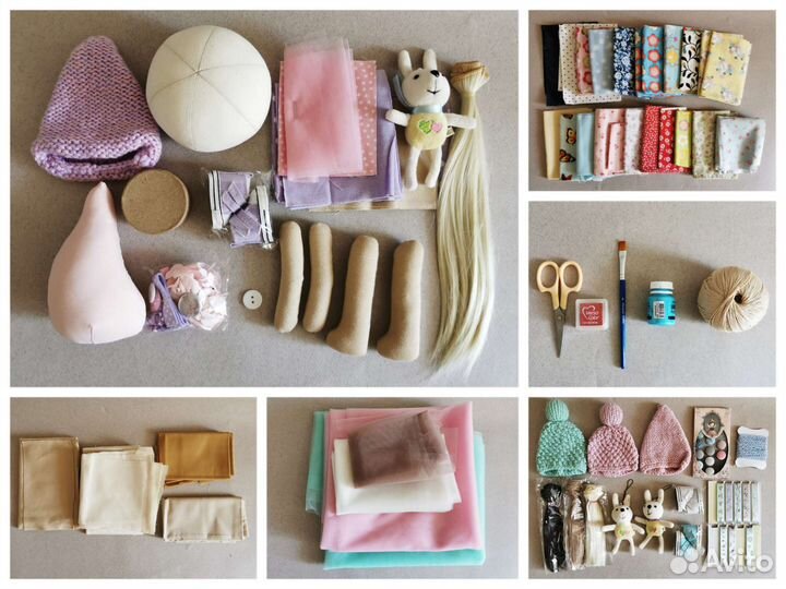 Большой набор для шитья кукол а стиле Т. Коннэ