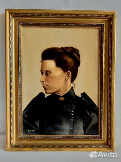 Портрет, холст, масло, Англия, 19 век