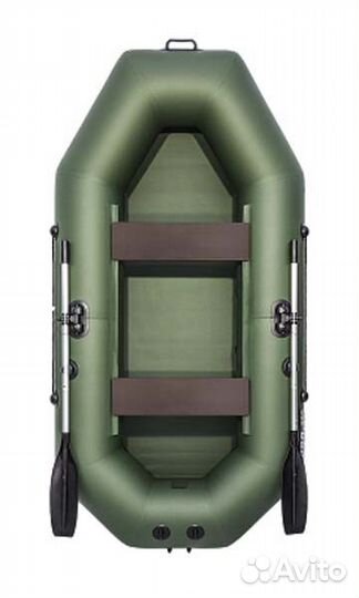 Надувная двухместная гребная лодка пвх Аква 260