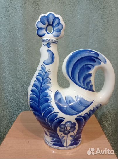 44 см. Штоф графин Петух. Конаково. 50-е